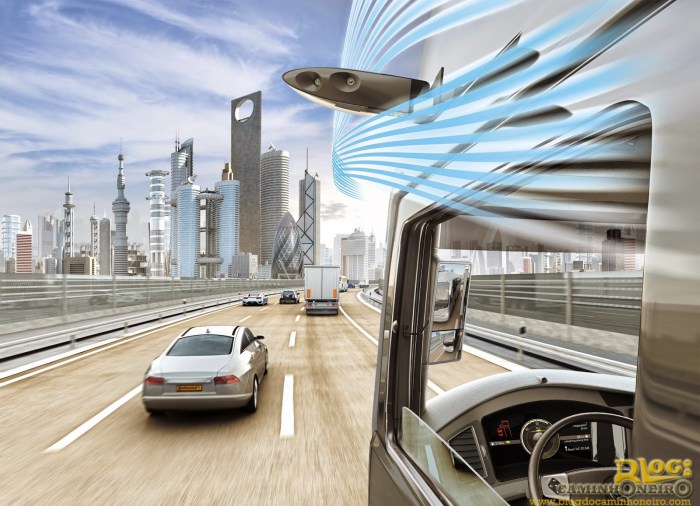 Caminhões não terão mais os retrovisores