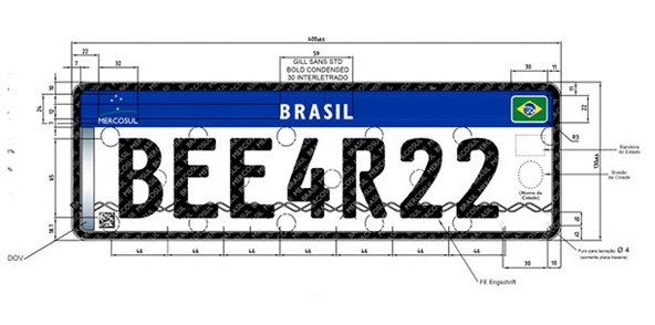Contran prorroga para 2017 prazo para veículos adotarem modelo de placas no padrão Mercosul